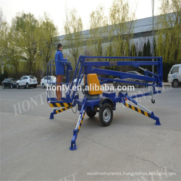 CE certificate trailer platform small boom lifts
 small boom lifts introduction
 small boom lifts : Structure
 small boom lifts : working range
 small boom lifts paremeters: 
 small boom lifts's advantages : 